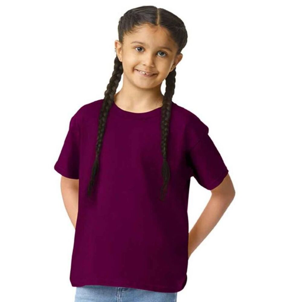 Gildan Childrens/Kids Softstyle Plain T-Shirt / Maroon